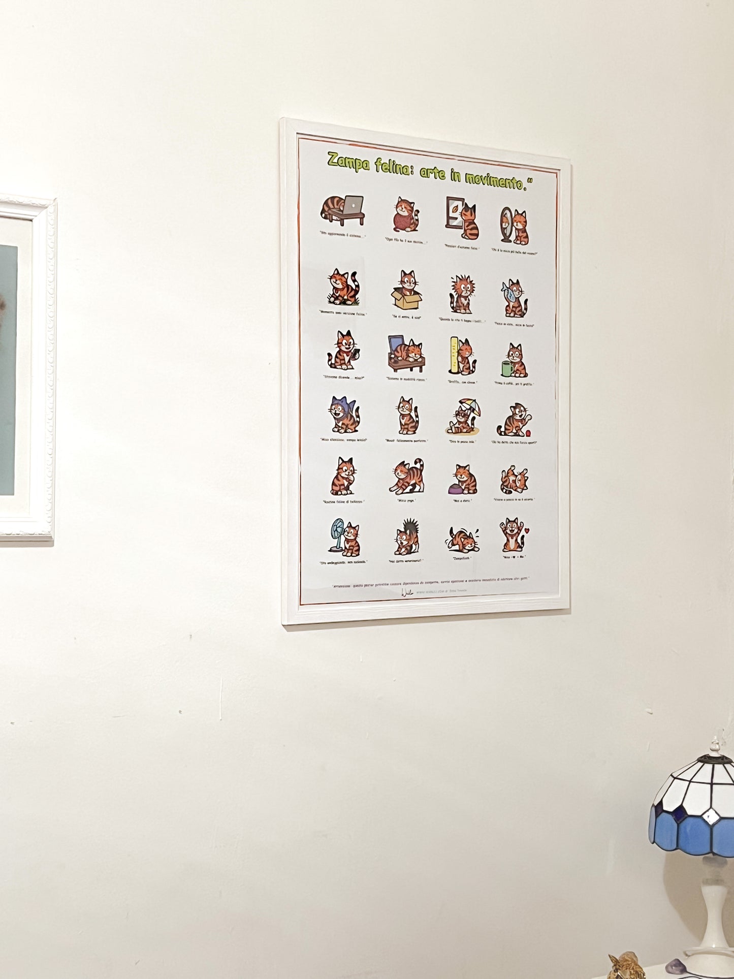 “Zampa felina: arte in movimento” – Poster 50×70 cm