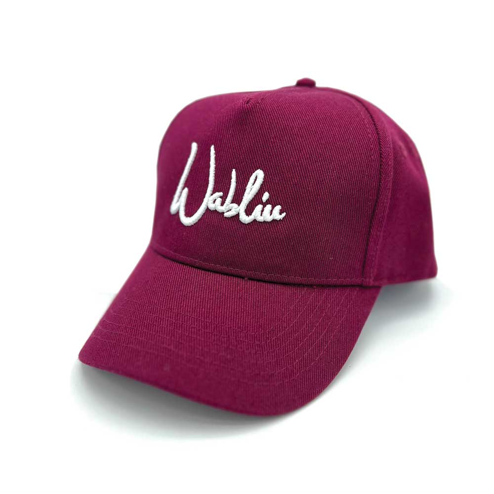 Cappellino Baseball Borgogna – 100% cotone con logo ricamato 3D