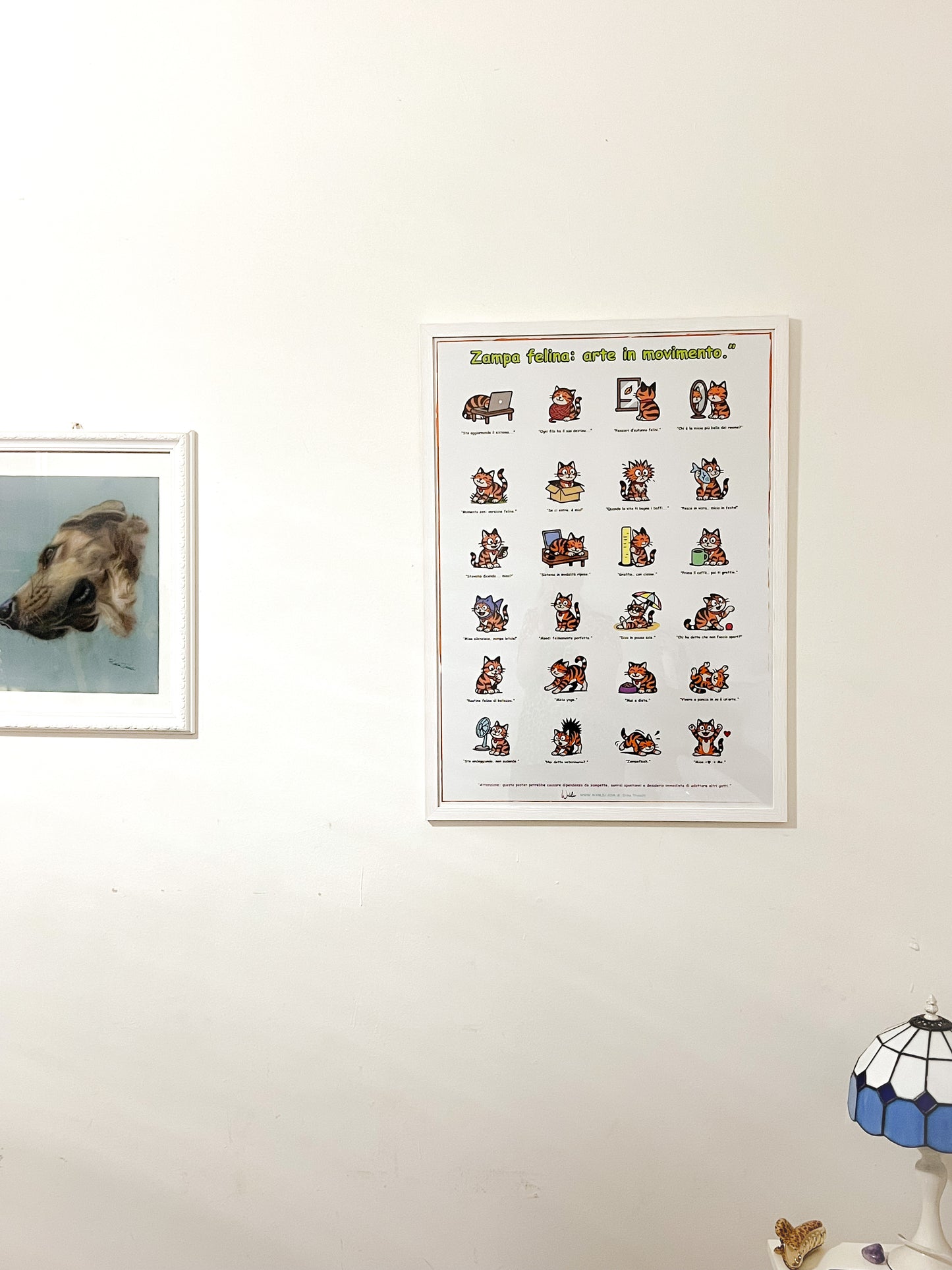“Zampa felina: arte in movimento” – Poster 50×70 cm