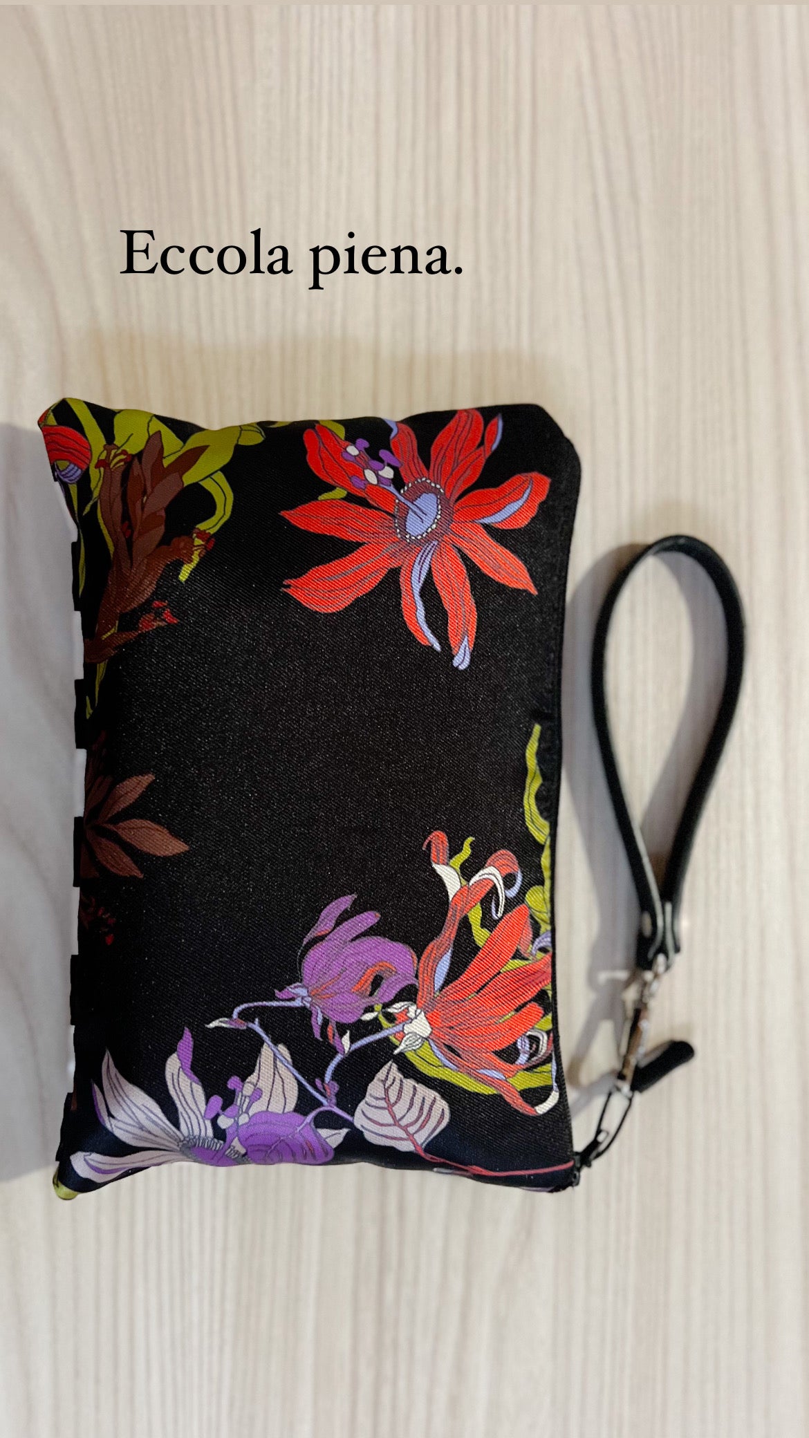 Pochette Maculato e Fucsia – Made in Italy con Passante