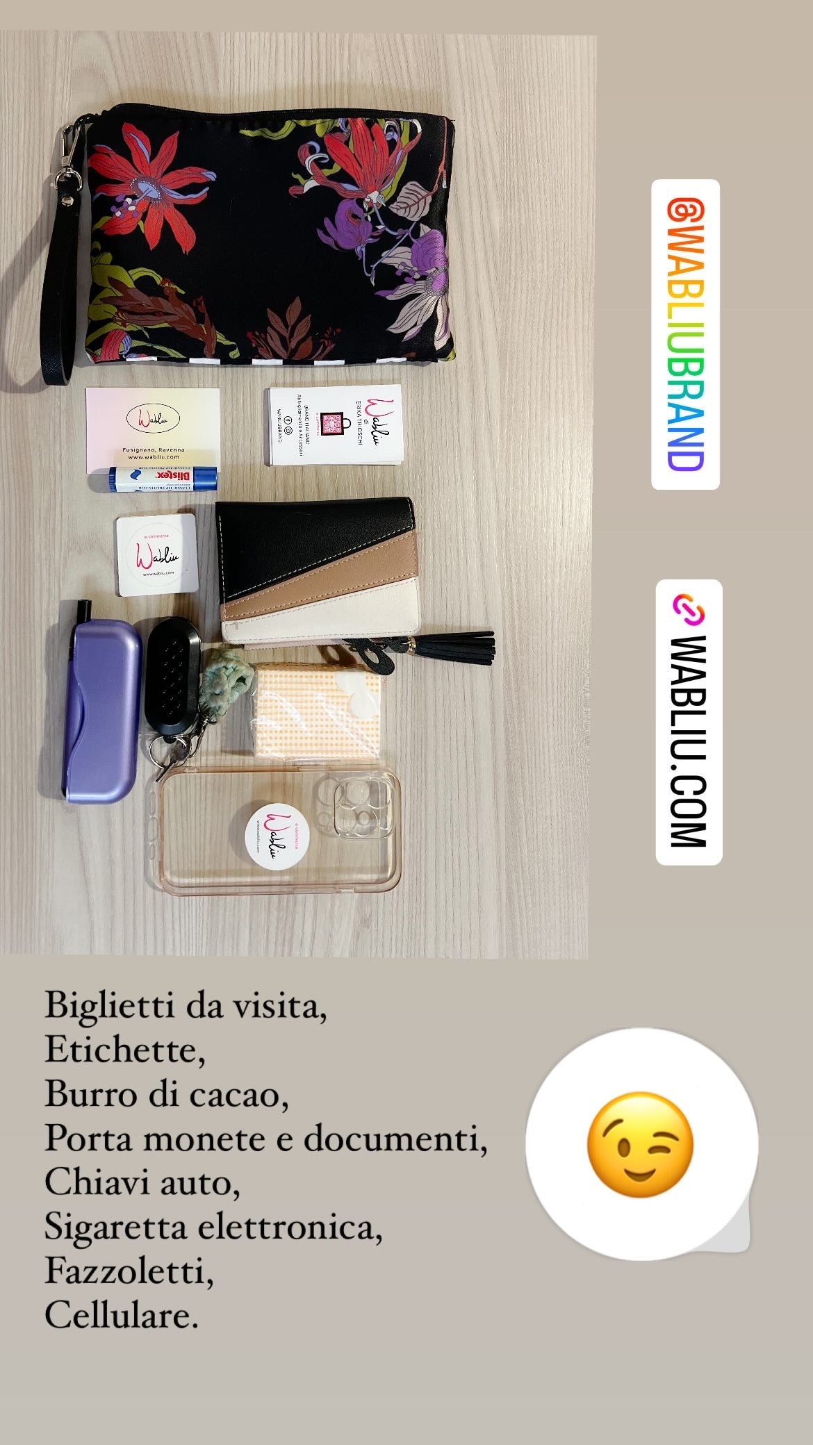 Pochette Maculato e Fucsia – Made in Italy con Passante