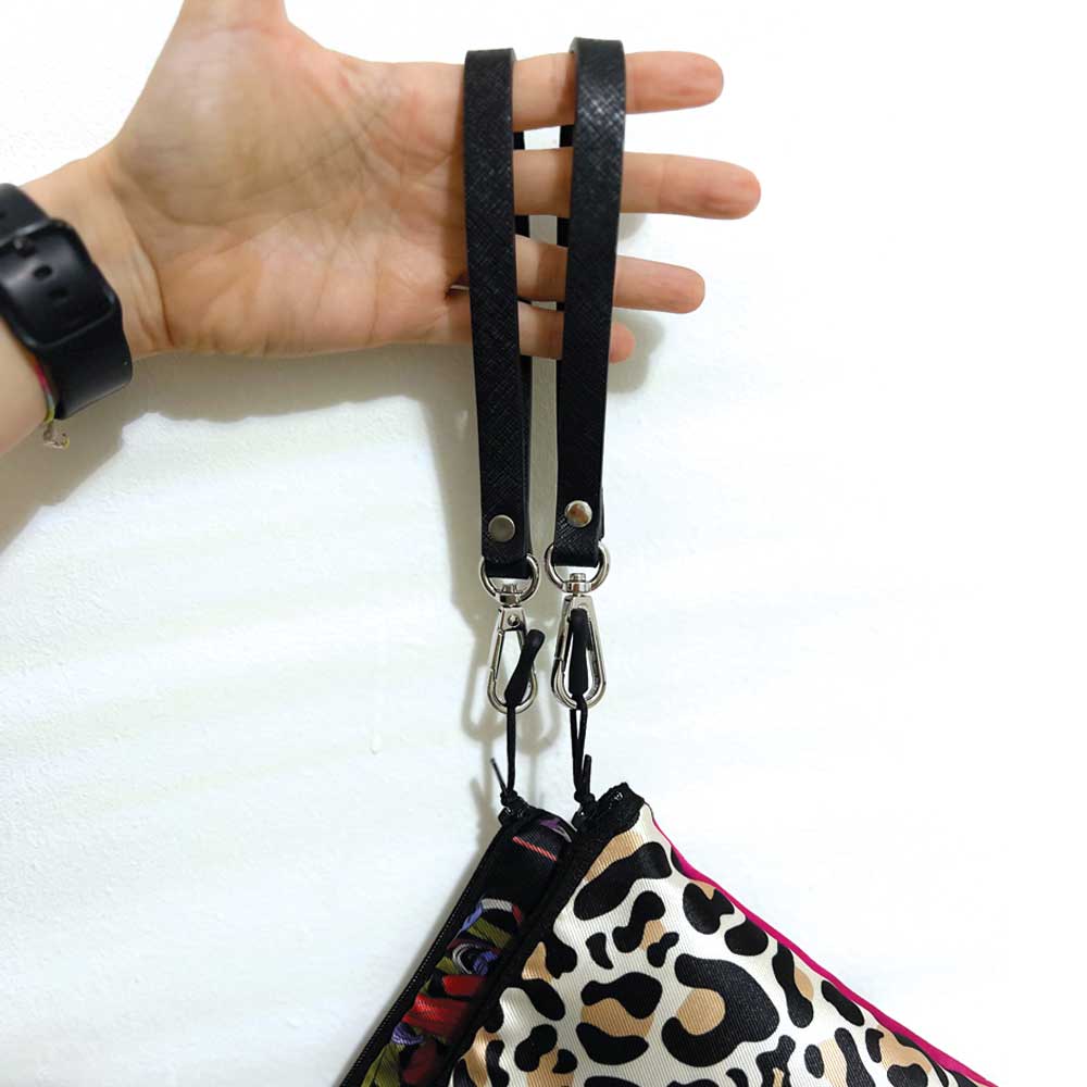 Pochette Maculato e Fucsia – Made in Italy con Passante