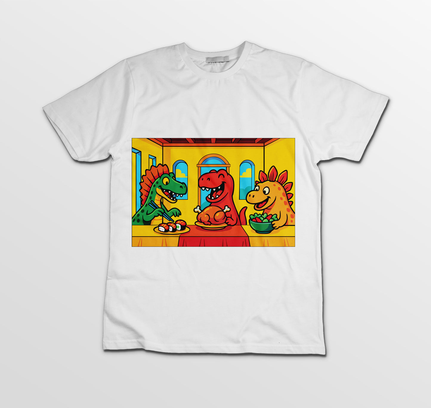 Maglietta Dino Edition – 100% Cotone, Stampa DTF ad Alta Qualità - Bambini