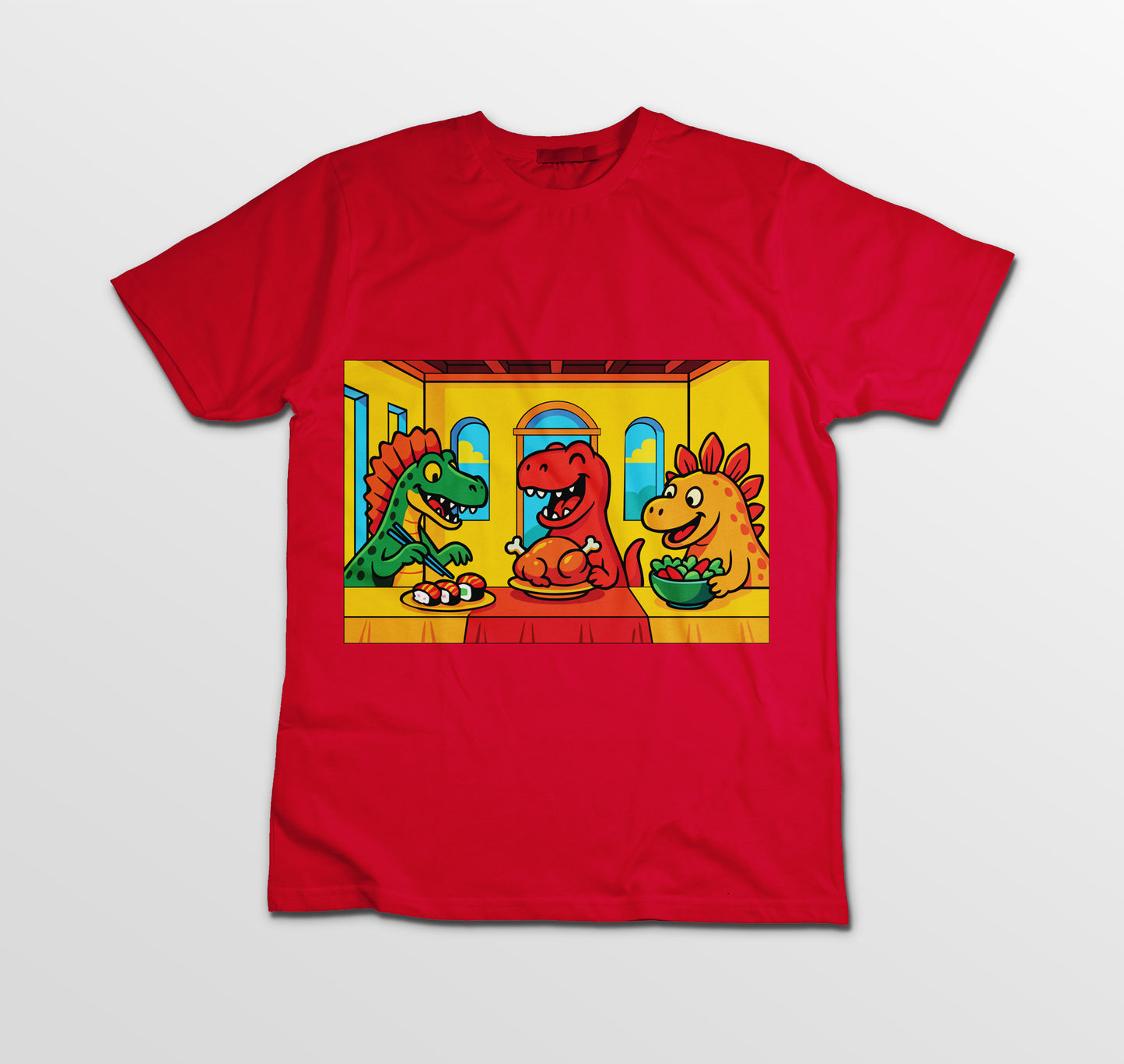 Maglietta Dino Edition – 100% Cotone, Stampa DTF ad Alta Qualità - Bambini