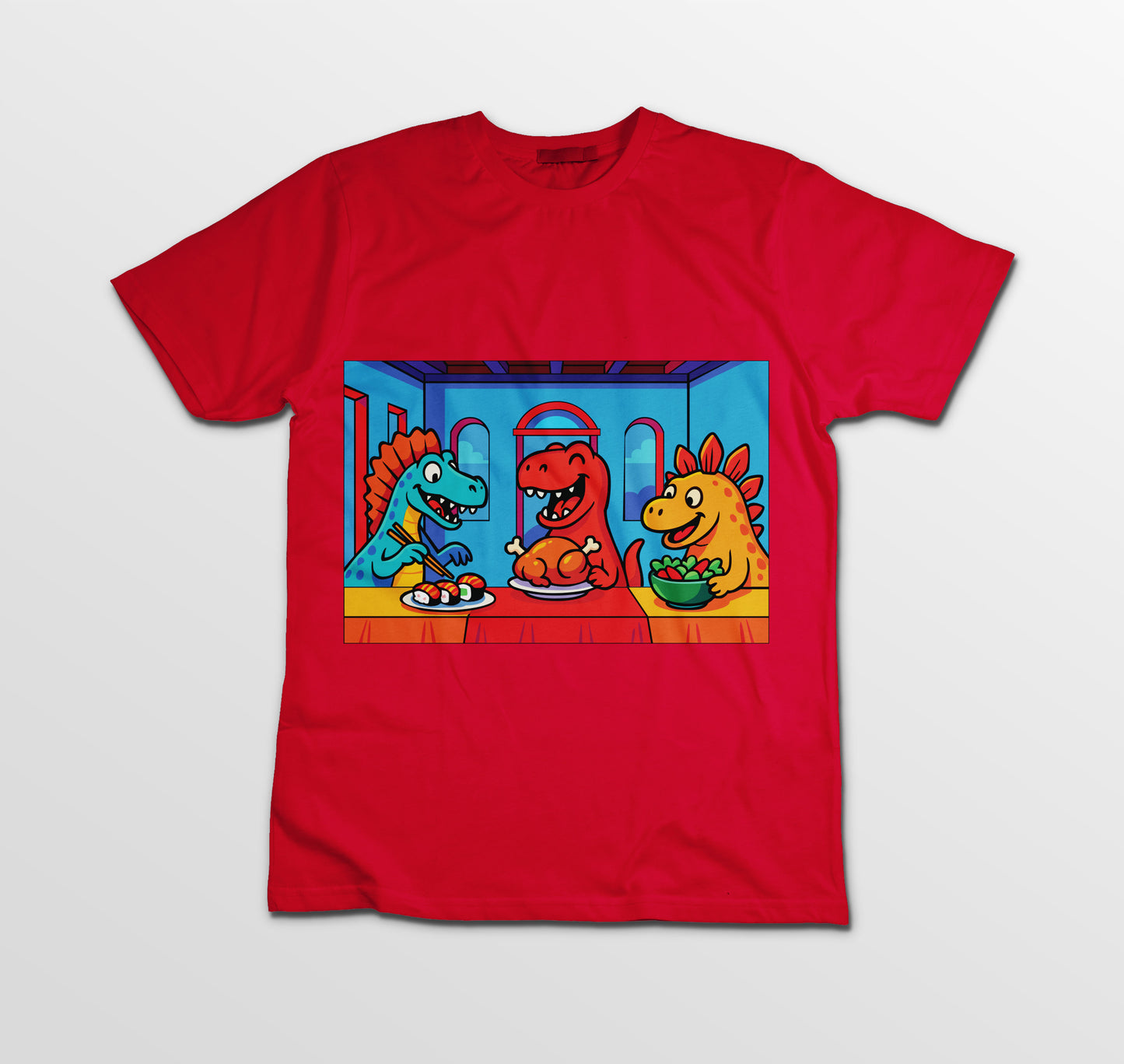 Maglietta Dino Edition – 100% Cotone, Stampa DTF ad Alta Qualità - Bambini