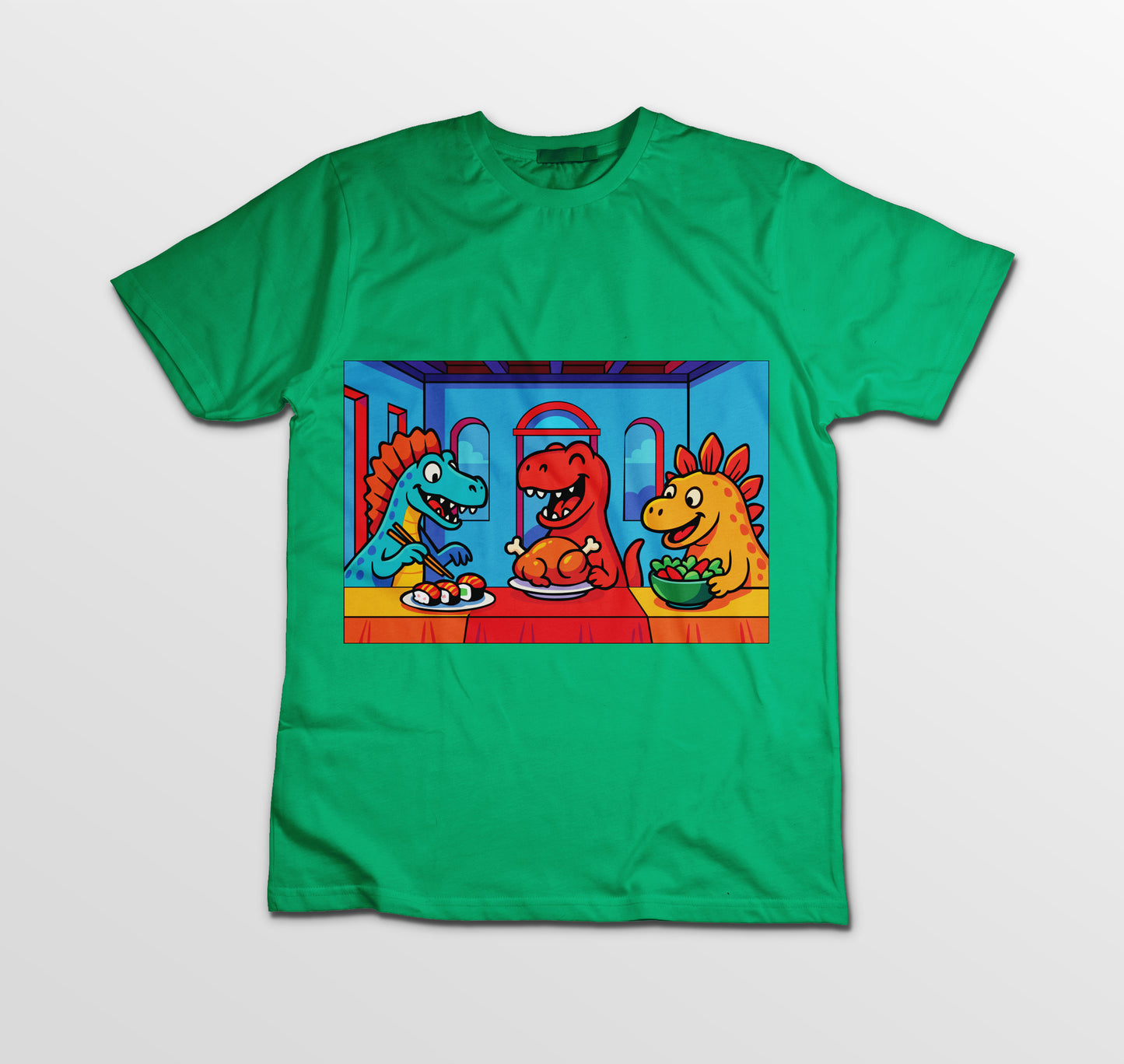 Maglietta Dino Edition – 100% Cotone, Stampa DTF ad Alta Qualità - Bambini