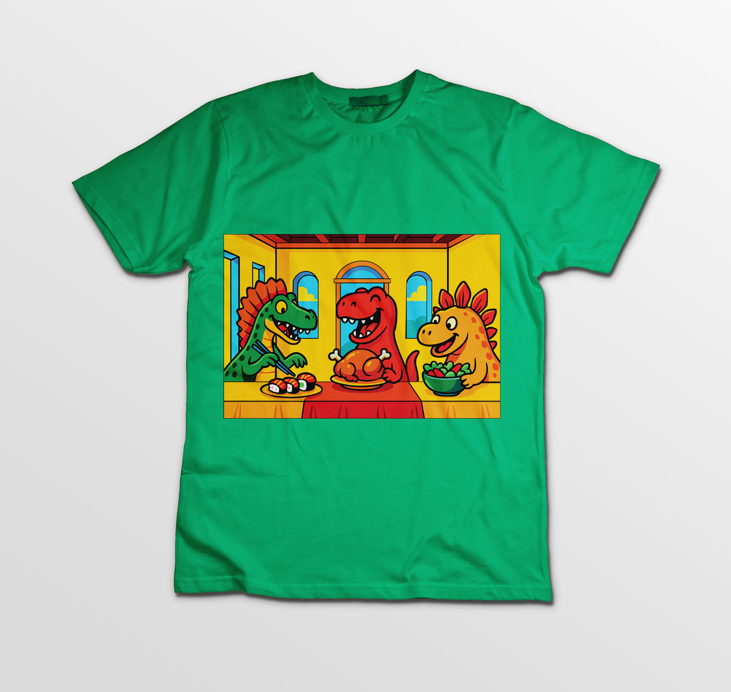 Maglietta Dino Edition – 100% Cotone, Stampa DTF ad Alta Qualità - Bambini