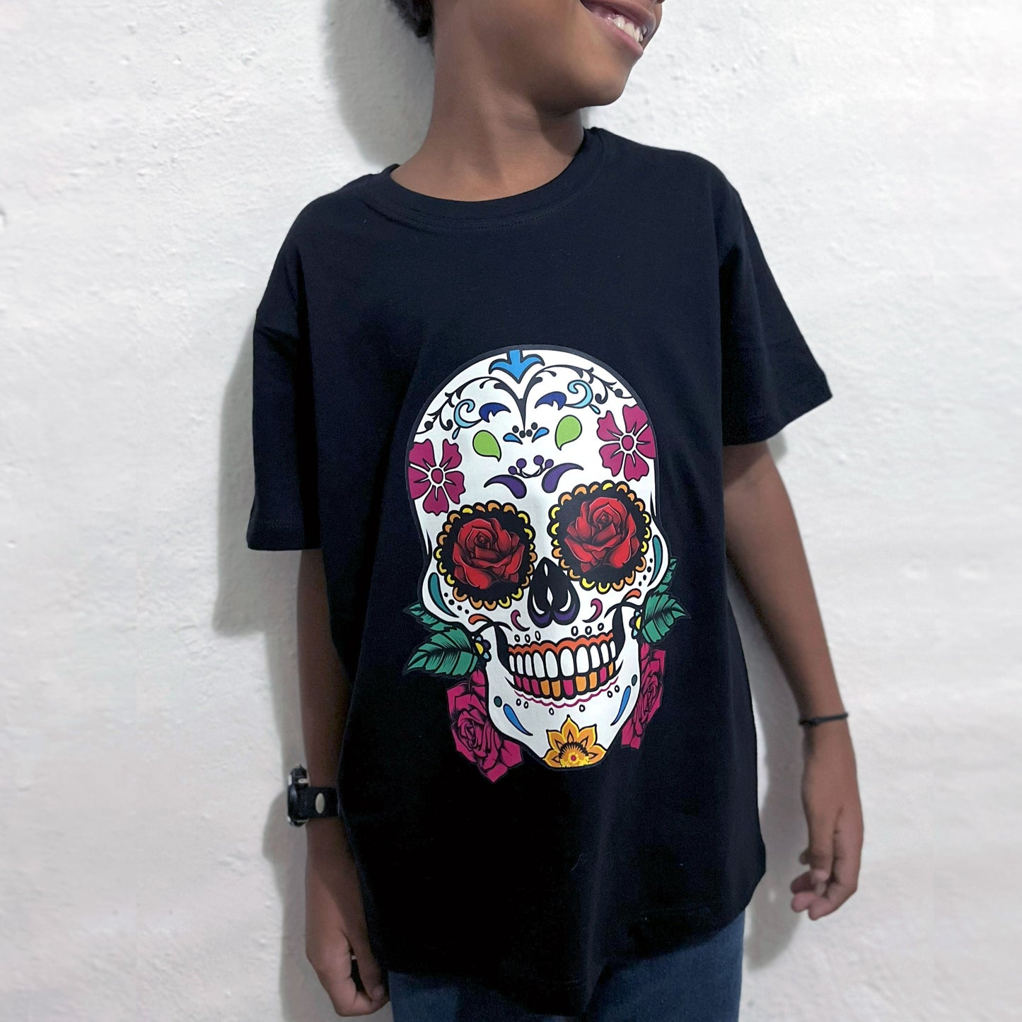 T-shirt bambini Santa Muerte – Cotone 100%