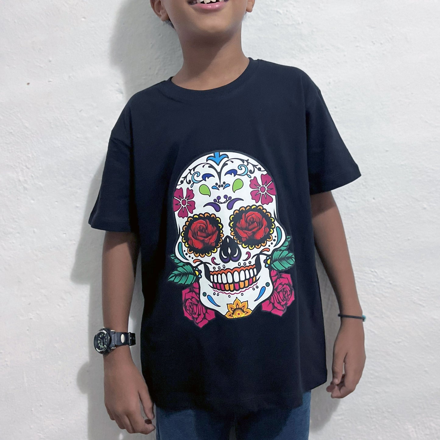 T-shirt bambini Santa Muerte – Cotone 100%