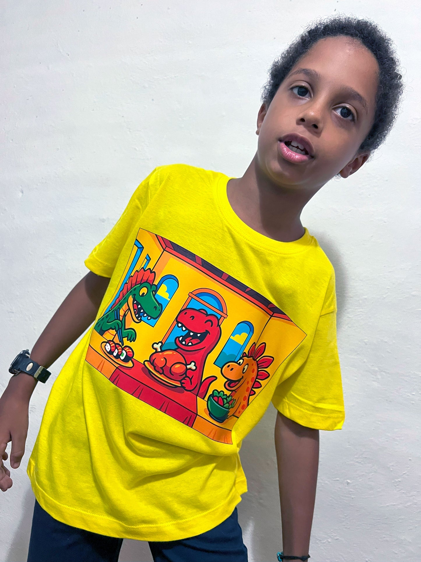 Maglietta Dino Edition – 100% Cotone, Stampa DTF ad Alta Qualità - Bambini