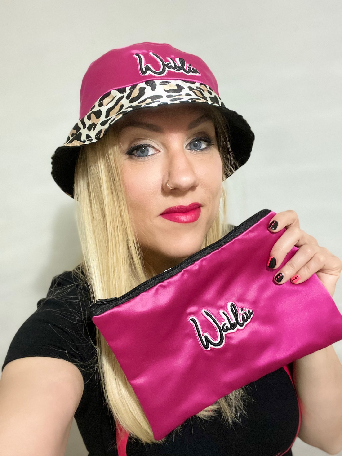 Cappello alla pescatora Leopard and Fucsia