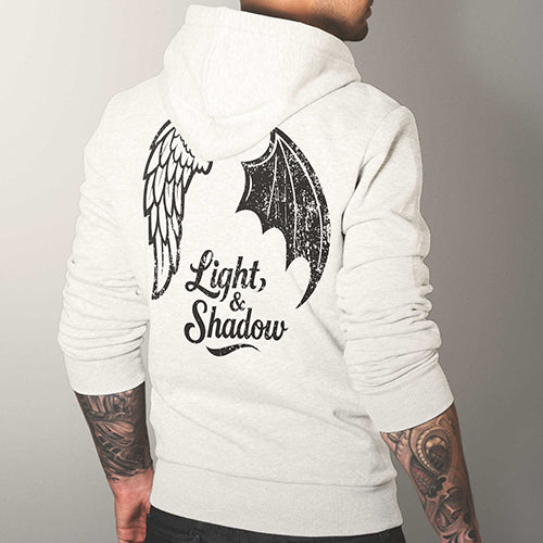 Felpa Adulti Unisex “Luce e Ombra” – Effetto Grunge