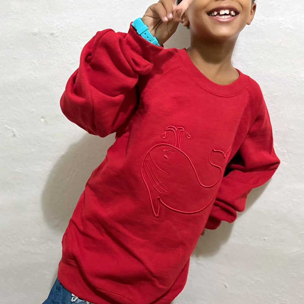 Felpa Bambini "La Balena Di Kris" Unisex