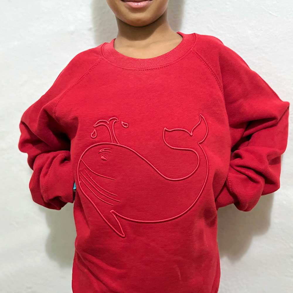 Felpa Bambini "La Balena Di Kris" Unisex