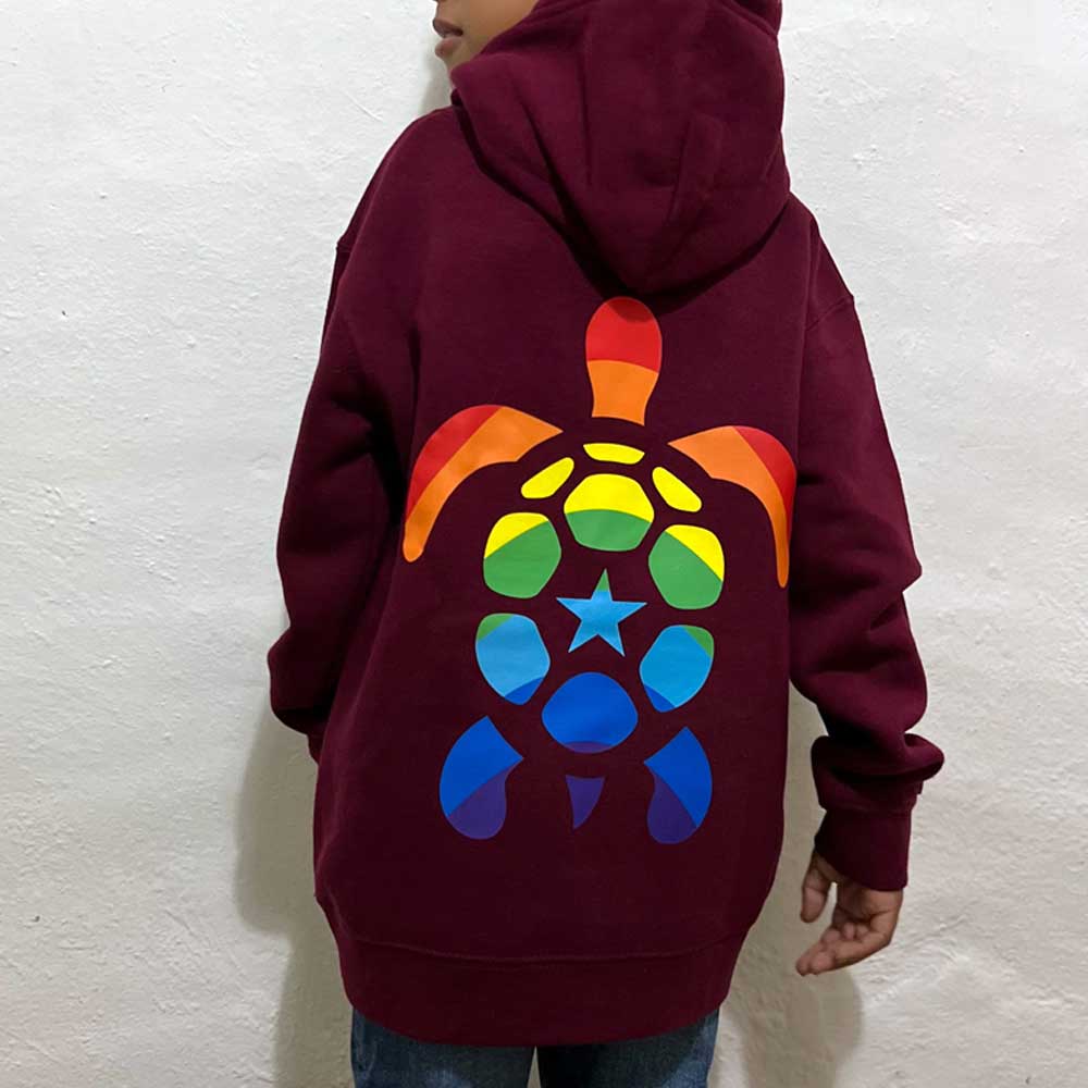 Felpa Bambini “Rainbow Turtle” – Cotone Organico
