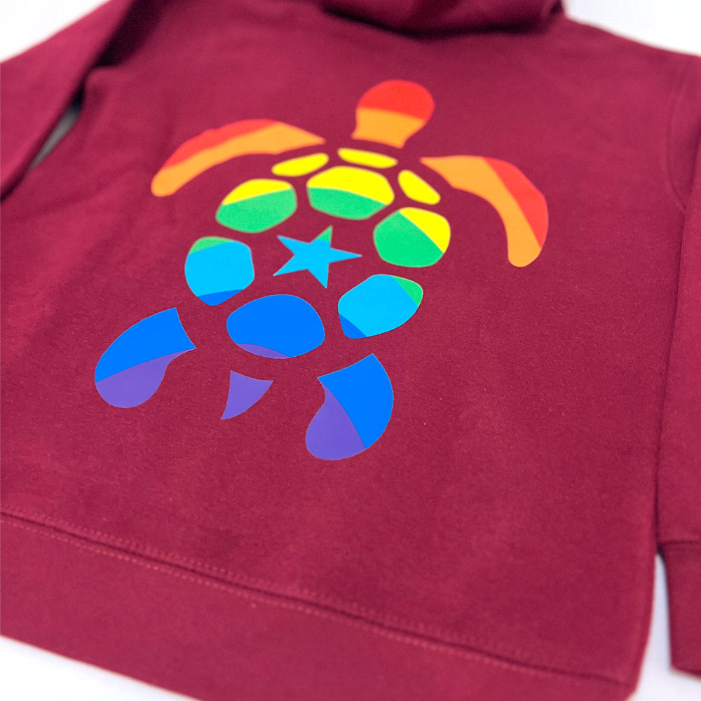 Felpa Bambini “Rainbow Turtle” – Cotone Organico