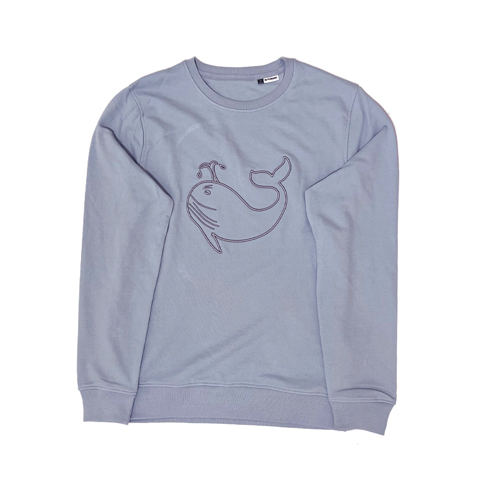 Felpa Uomo "La Balena Di Kris" Organic cotton