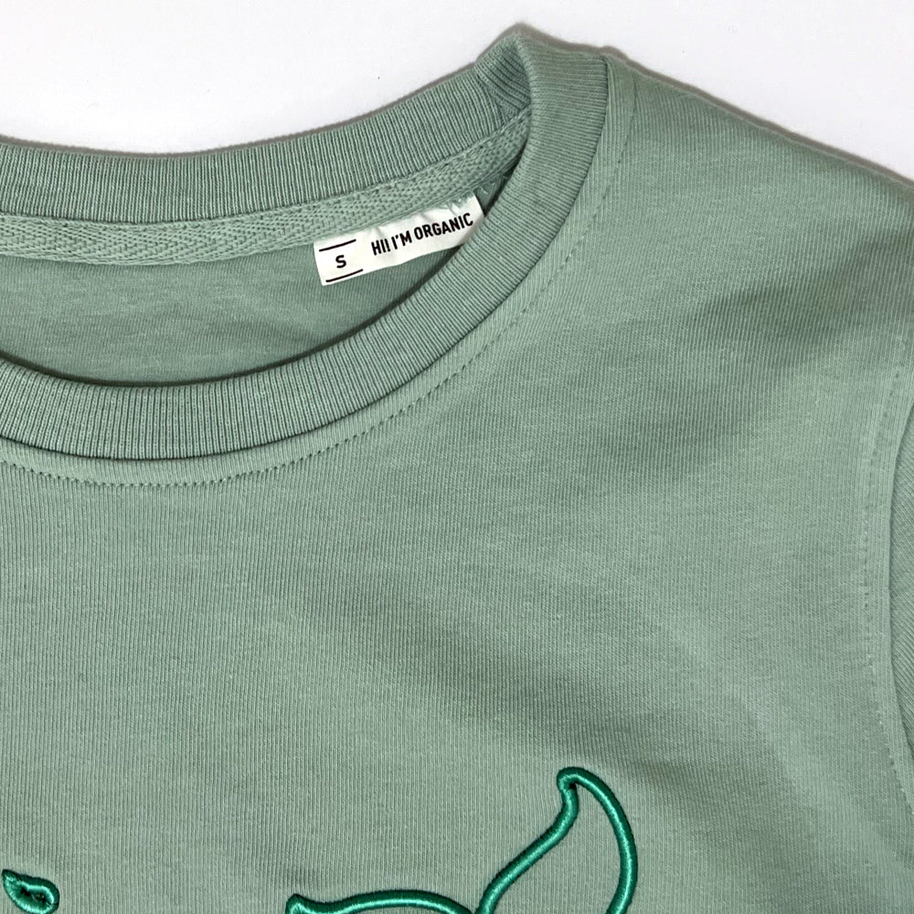 Felpa Donna "La Balena Di Kris" Organic cotton