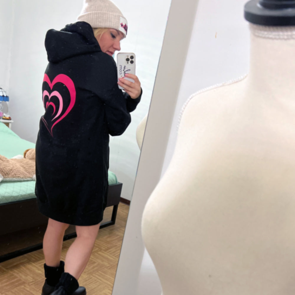 Felpa Vestito Donna "Hearts"