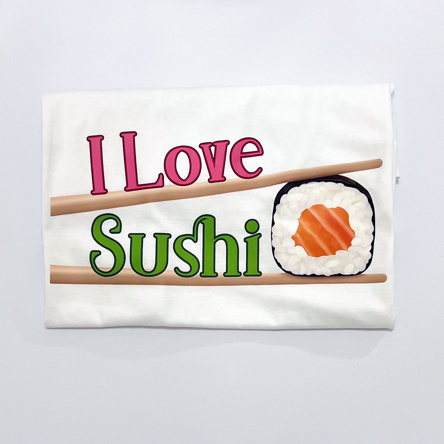 T-shirt “I Love Sushi” – Cotone 100% Adulti Unisex