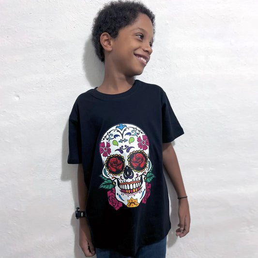 T-shirt bambini Santa Muerte – Cotone 100%
