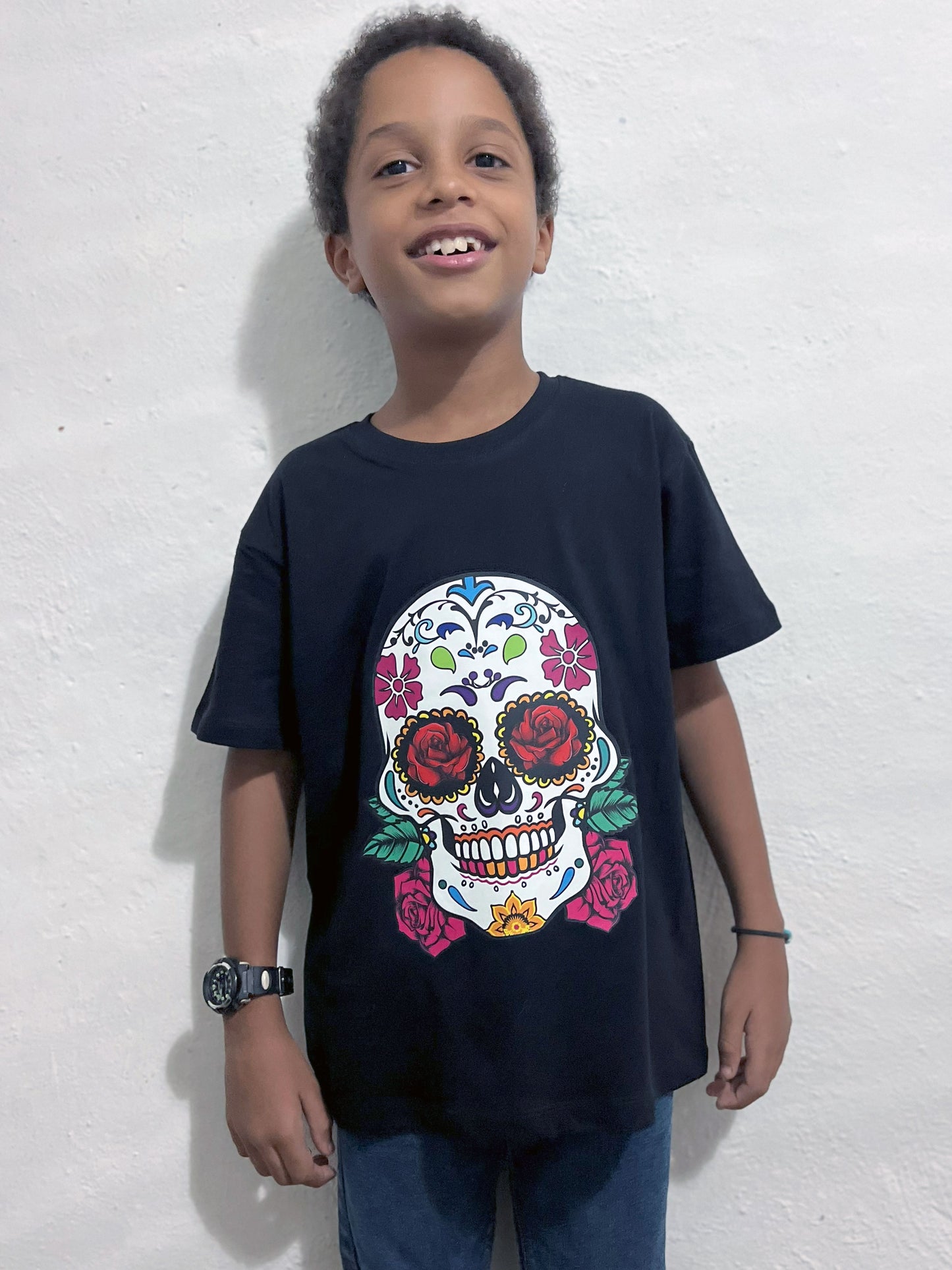 T-shirt bambini Santa Muerte – Cotone 100%