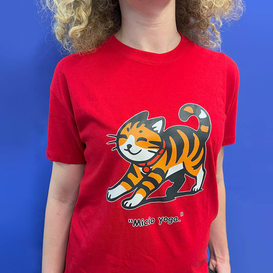 T-shirt “Micio Yoga” | Zen felino per ogni giornata - Adulti Unisex