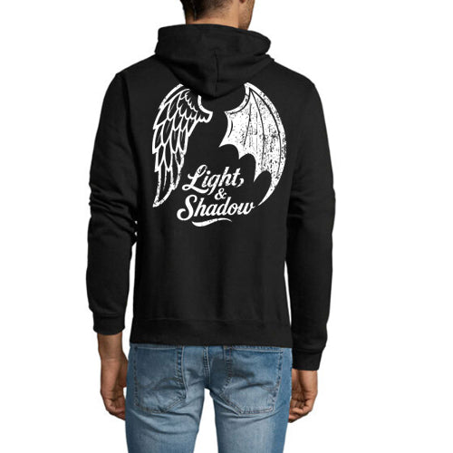 Felpa Adulti Unisex “Luce e Ombra” – Effetto Grunge