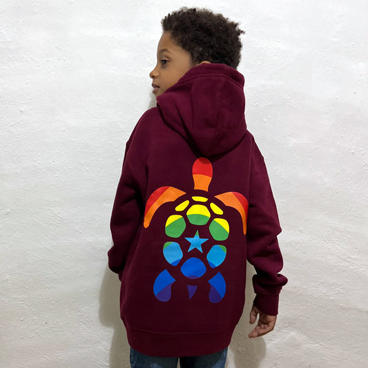 Felpa Bambini "Rainbow Turtle", Organic Cotton, Unisex