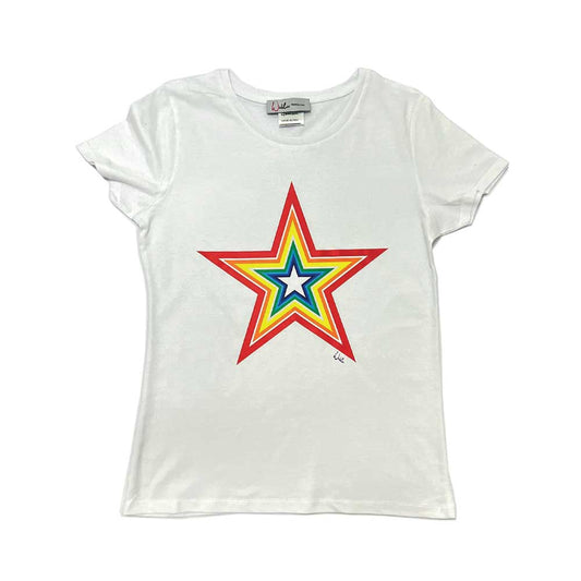 T-shirt Uomo stella arcobaleno